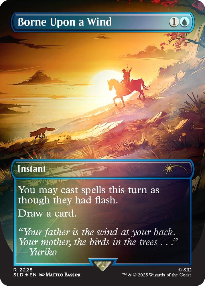 Borne Upon a Wind (Rainbow Foil) [Secret Lair Drop Series] 2228