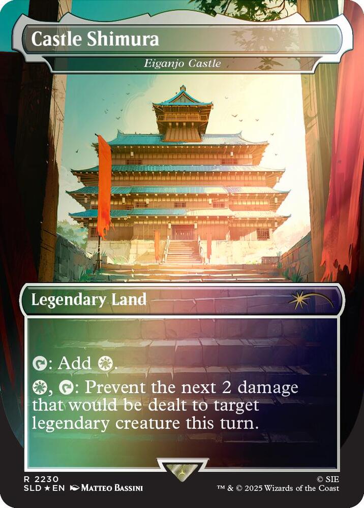 Castle Shimura - Eiganjo Castle (Rainbow Foil) [Secret Lair Drop Series] 2230