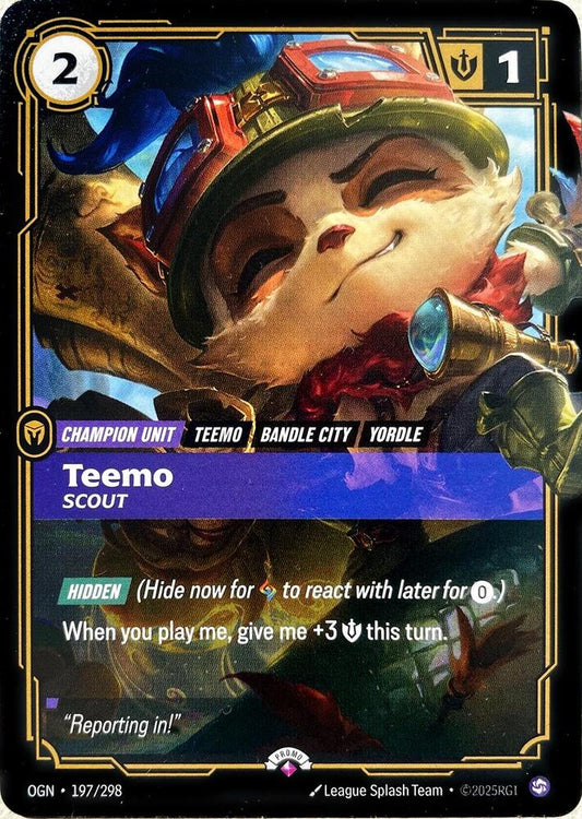 Teemo - Scout [Riftbound Promotional Cards] 197/298