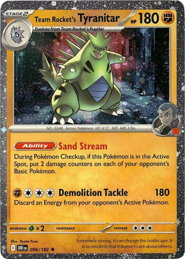 Team Rocket's Tyranitar - 096/182 (Cosmos Holo) [Miscellaneous Cards & Products] 096/182