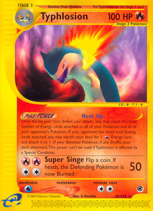 Typhlosion - 65/165 Expedition Base Set