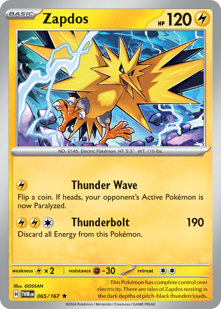 Zapdos - 65/167 Twilight Masquerade