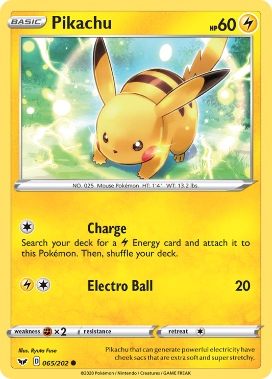 Pikachu - 65/202 Sword & Shield