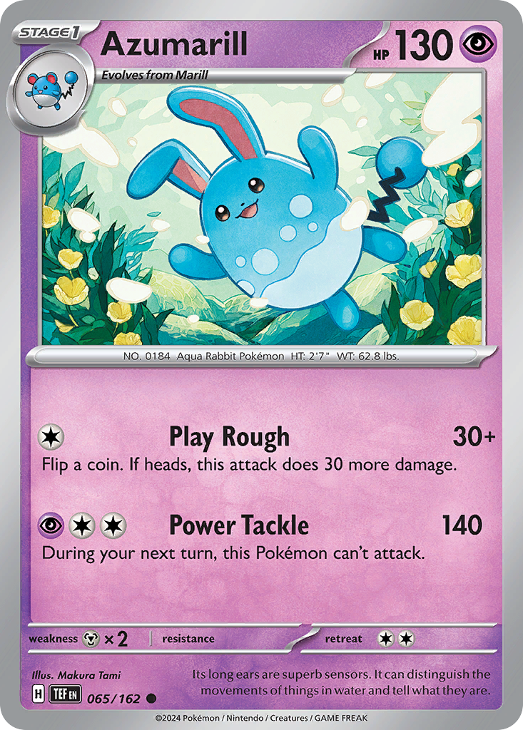 Azumarill - 65/162 Temporal Forces