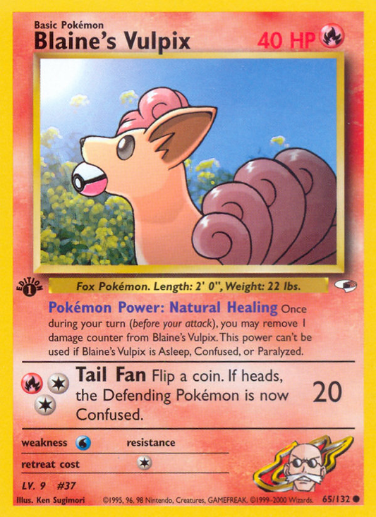 Blaine's Vulpix - 65/132 Gym Heroes