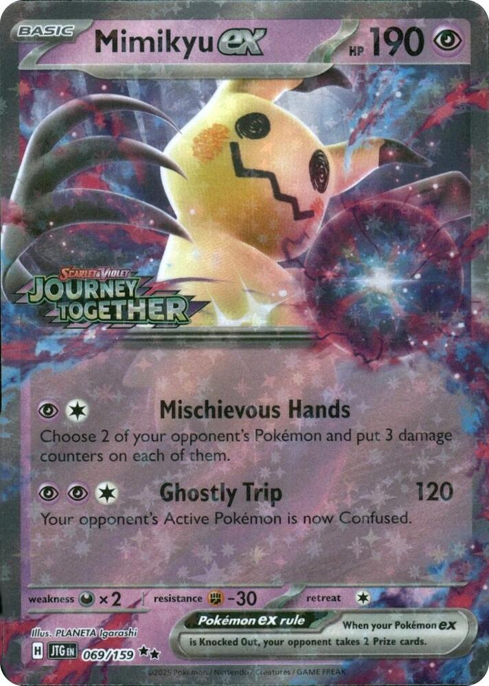 Mimikyu ex (Journey Together Stamped) [Miscellaneous Cards & Products] 069/159