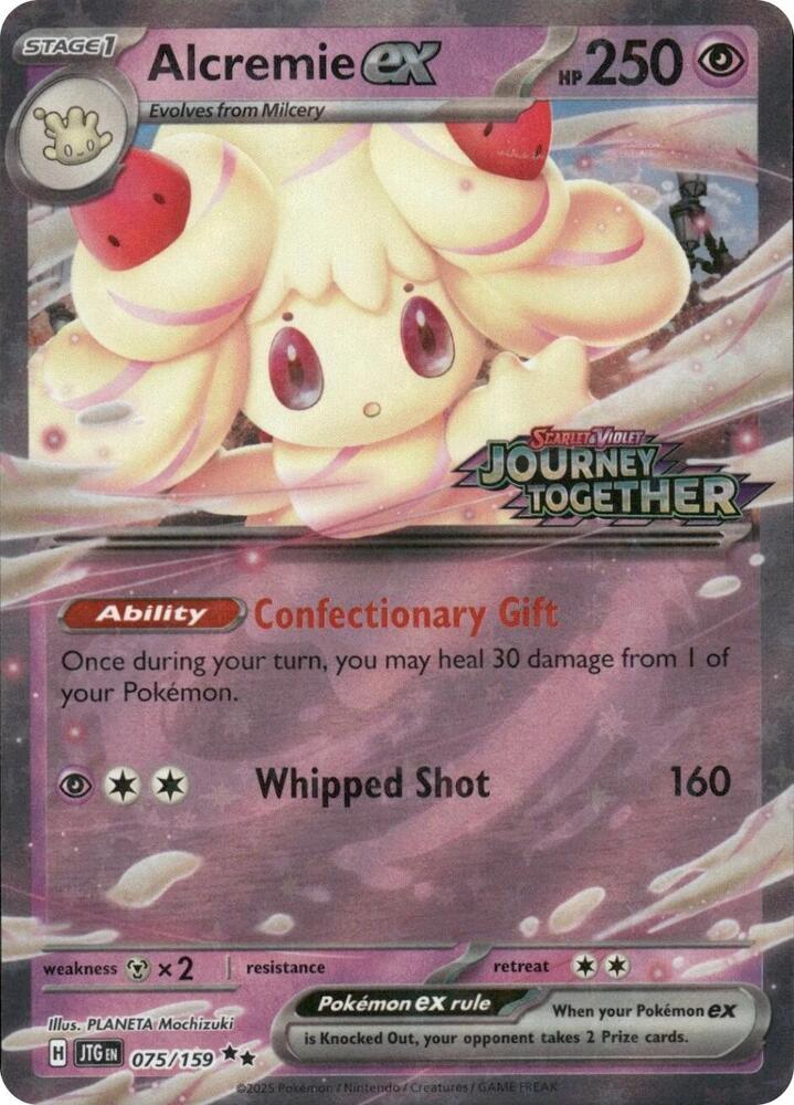 Alcremie ex (Journey Together Stamped) [Miscellaneous Cards & Products] 075/159