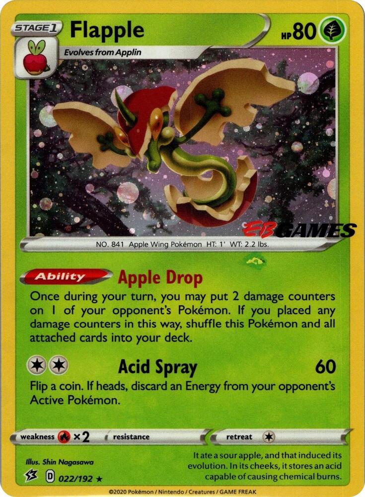 Flapple - 022/192 (EB Games Exclusive APAC) [Miscellaneous Cards & Products] 022/192
