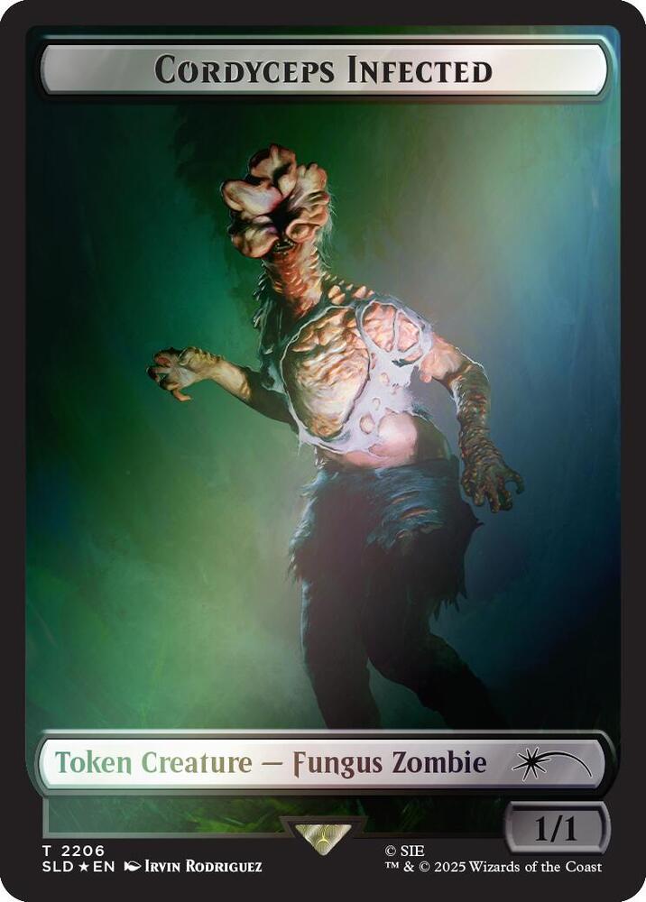 Cordyceps Infected Token (2206) (Rainbow Foil) [Secret Lair Drop Series] 2206