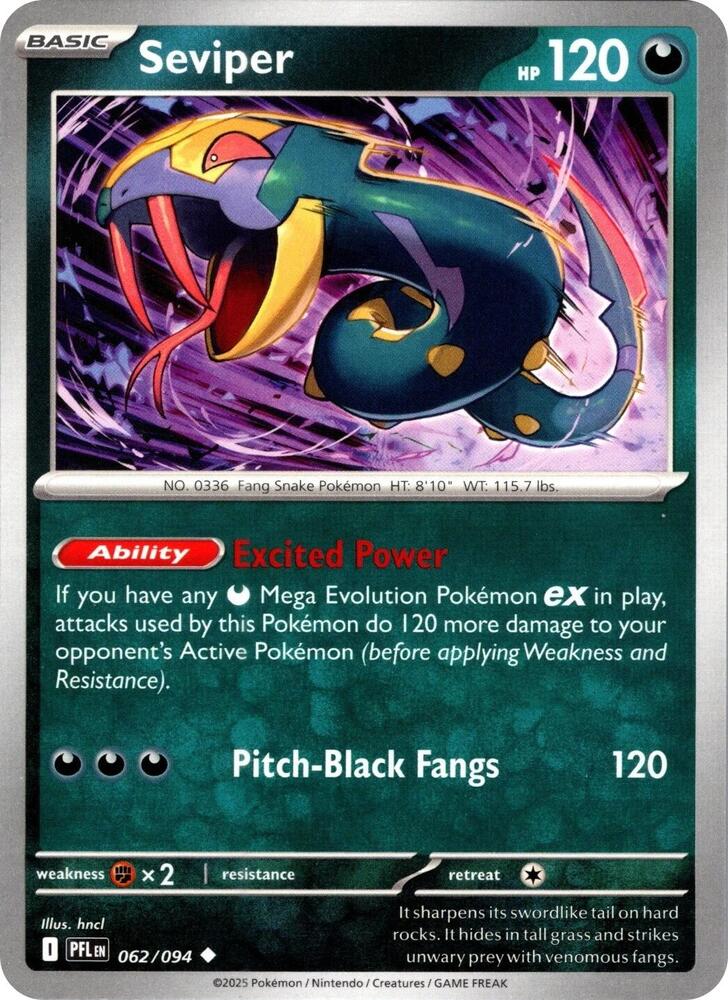 Seviper [ME02: Phantasmal Flames] 062/094