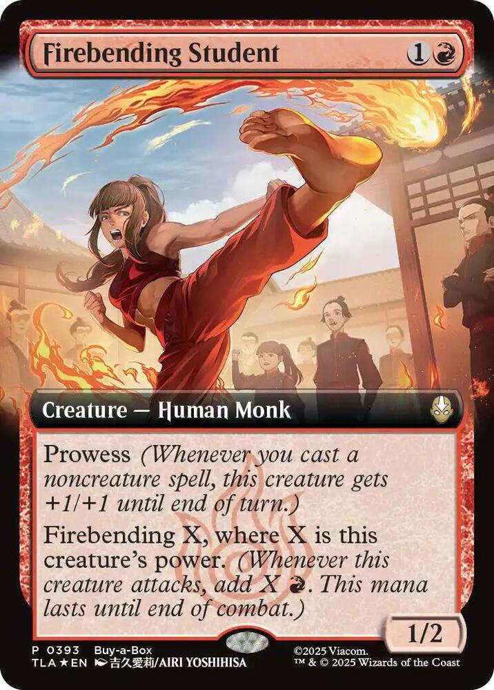 Firebending Student (Extended Art) [Buy-A-Box Promos] 393