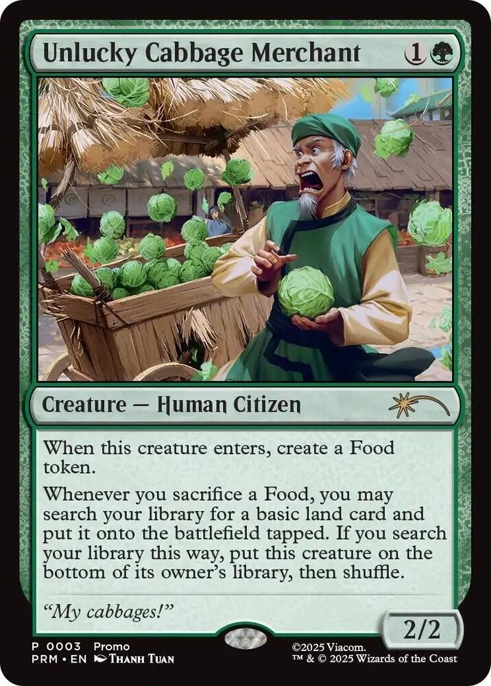Unlucky Cabbage Merchant [Unique and Miscellaneous Promos] 3