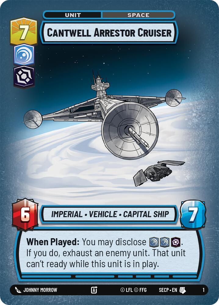 Cantwell Arrestor Cruiser [Secrets of Power: Weekly Play Promos]