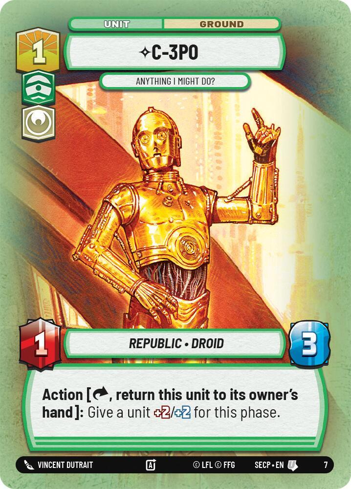 C-3PO - Anything I Might Do? [Secrets of Power: Weekly Play Promos]