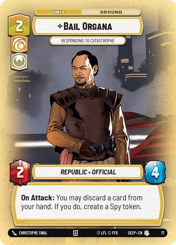 Bail Organa - Responding to Catastrophe [Secrets of Power: Weekly Play Promos]