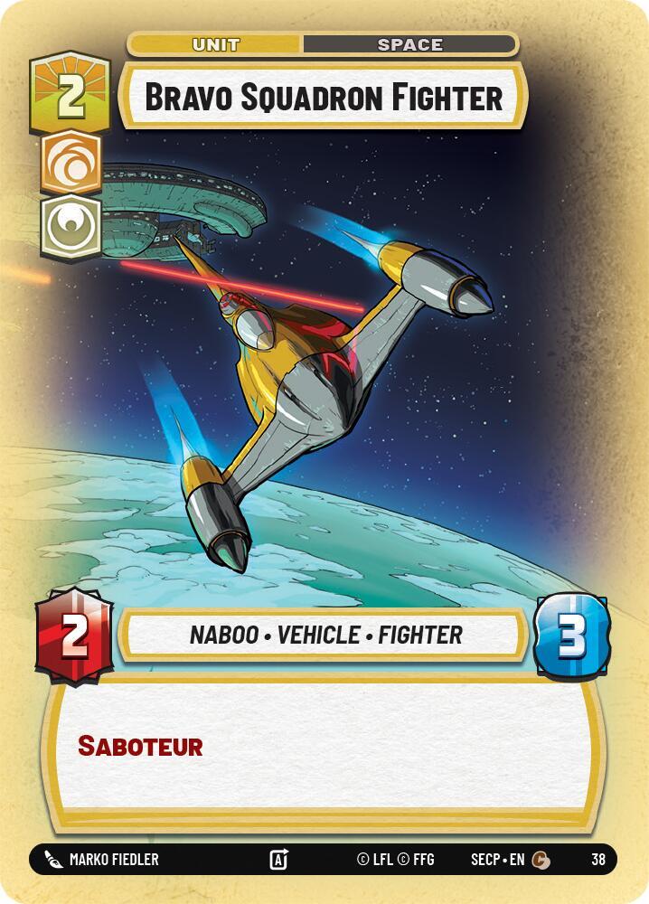 Bravo Squadron Fighter (Foil) [Secrets of Power: Weekly Play Promos]