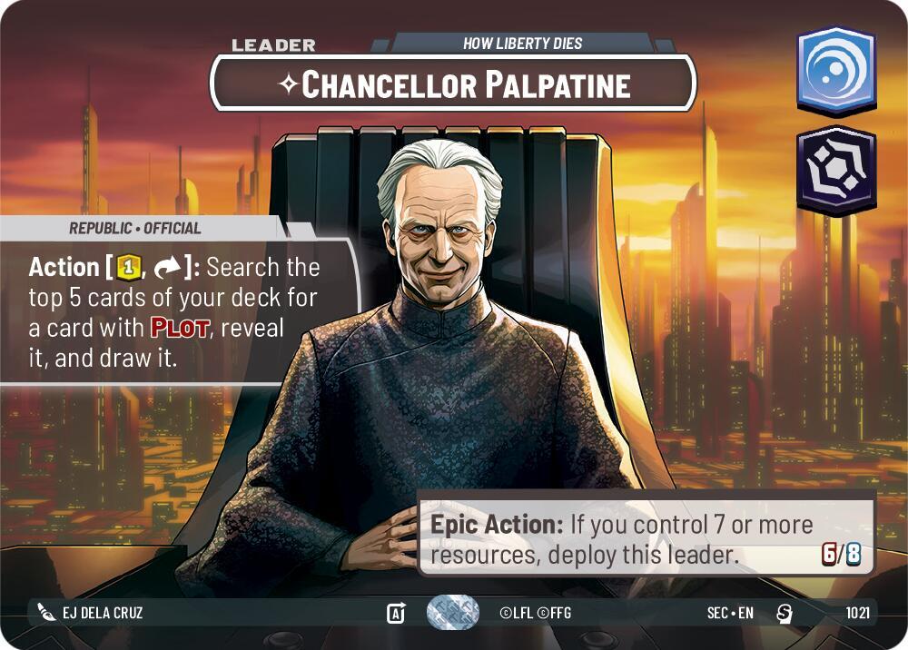 Chancellor Palpatine - How Liberty Dies (Showcase) [Secrets of Power] 1021
