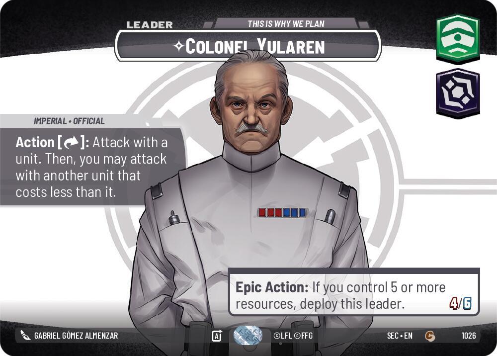 Colonel Yularen - This is Why We Plan (Showcase) [Secrets of Power] 1026