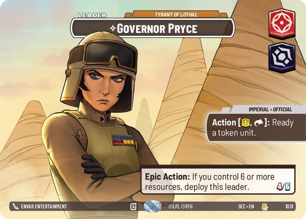 Governor Pryce - Tyrant of Lothal (Showcase) [Secrets of Power] 1031