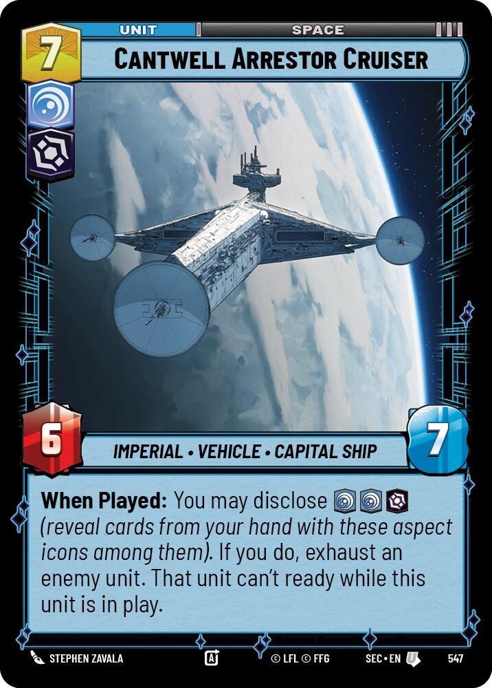 Cantwell Arrestor Cruiser (Foil) [Secrets of Power] 547