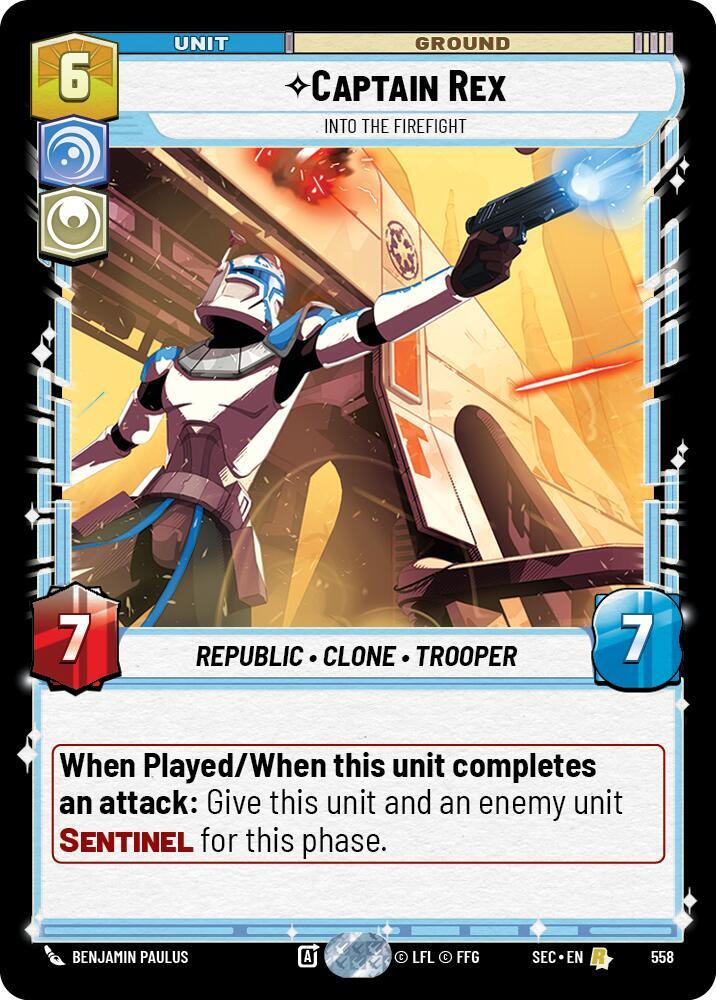 Captain Rex - Into the Firefight (Foil) [Secrets of Power] 558