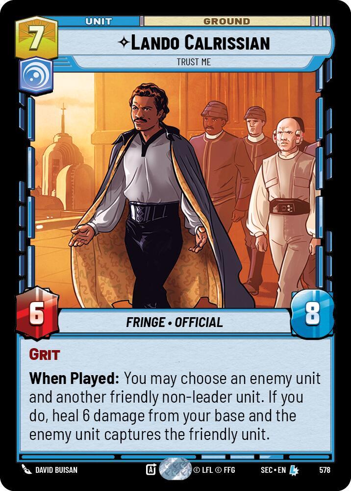 Lando Calrissian - Trust Me (Foil) [Secrets of Power] 578