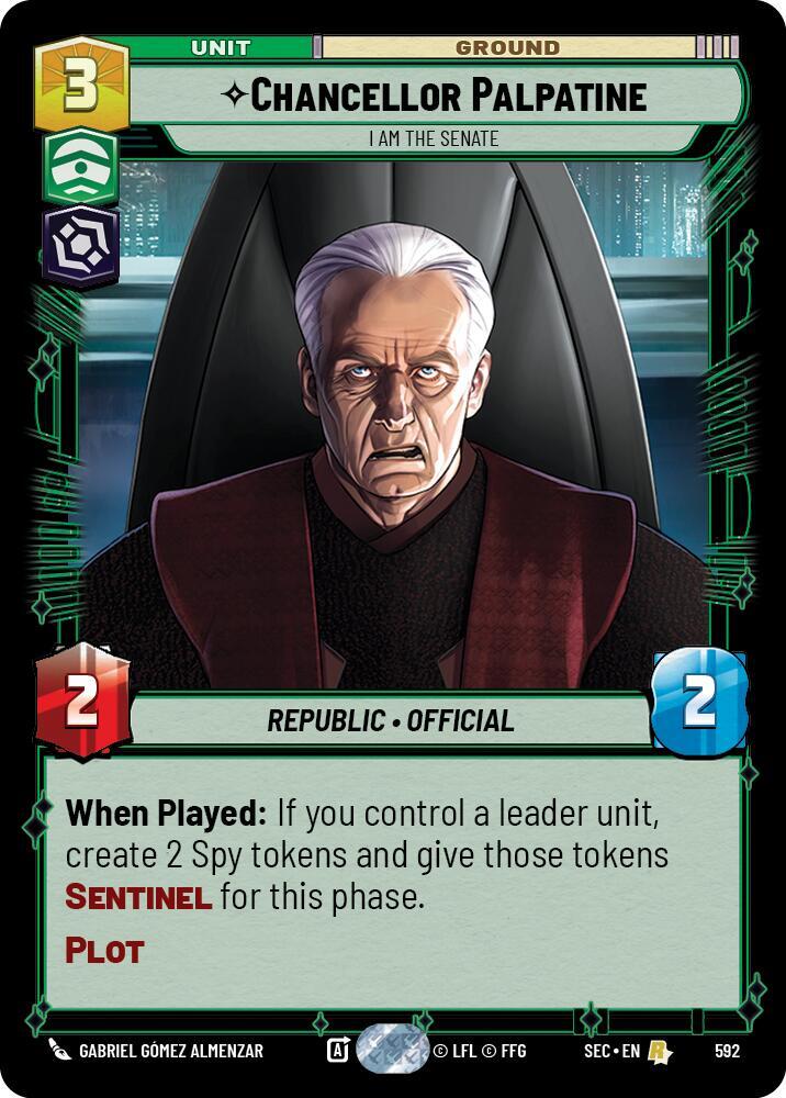 Chancellor Palpatine - I Am the Senate (Foil) [Secrets of Power] 592