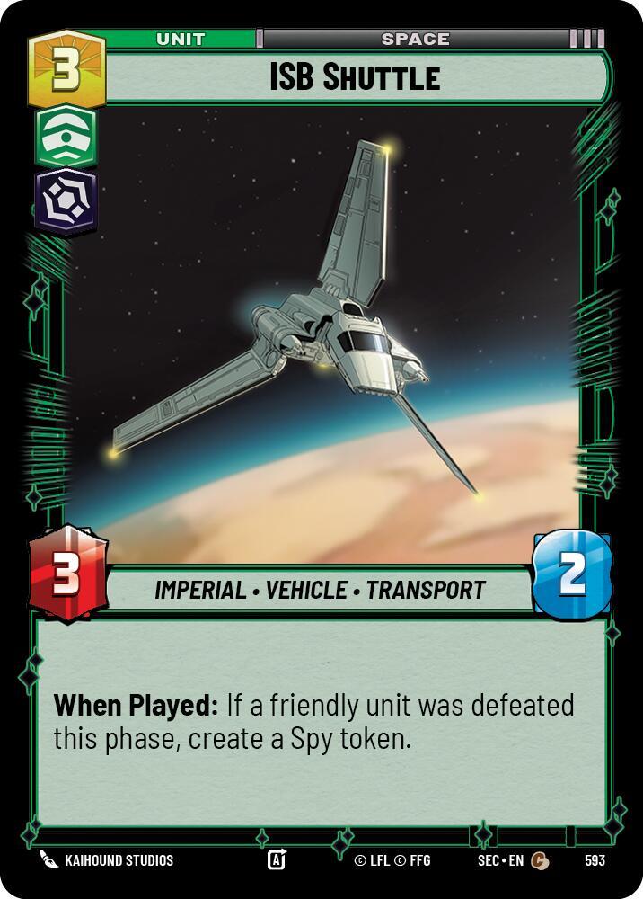 ISB Shuttle (Foil) [Secrets of Power] 593