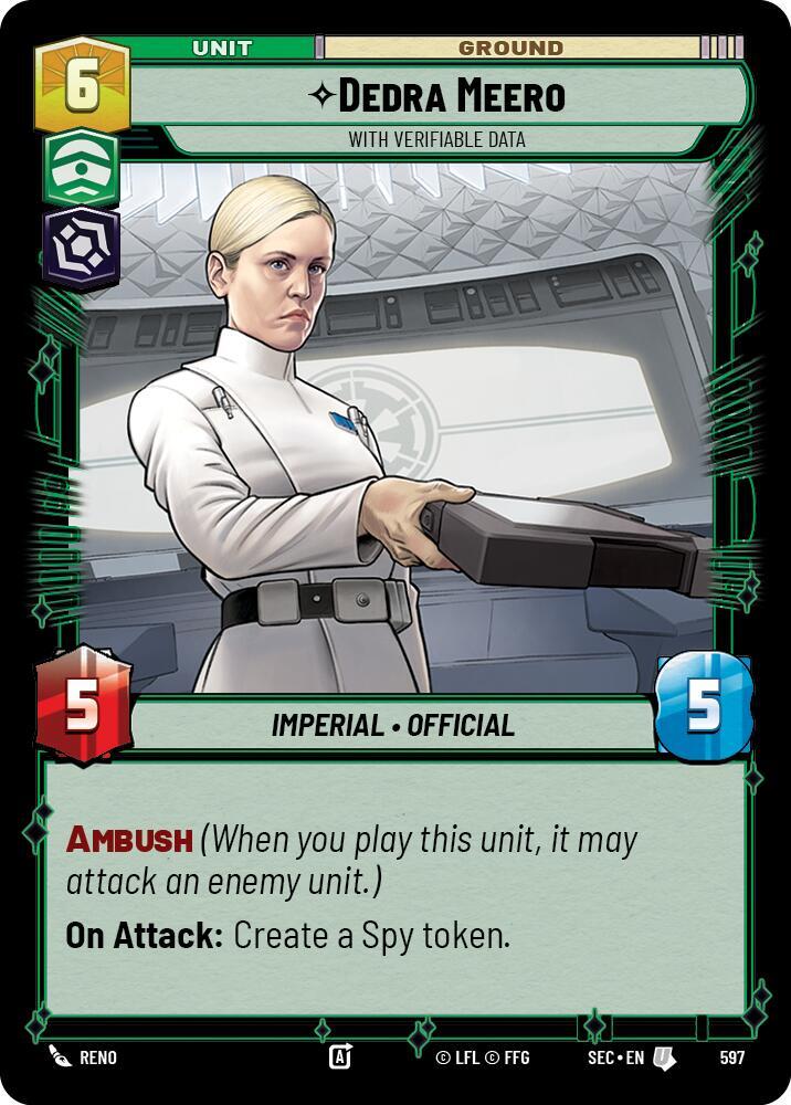 Dedra Meero - With Verifiable Data (Foil) [Secrets of Power] 597
