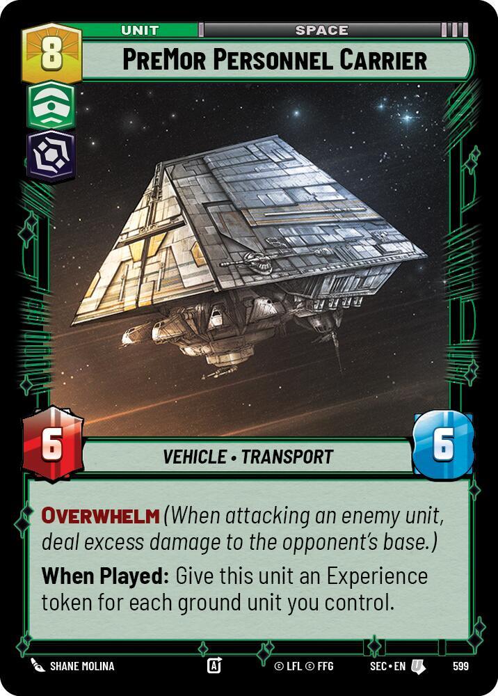 PreMor Personnel Carrier (Foil) [Secrets of Power] 599