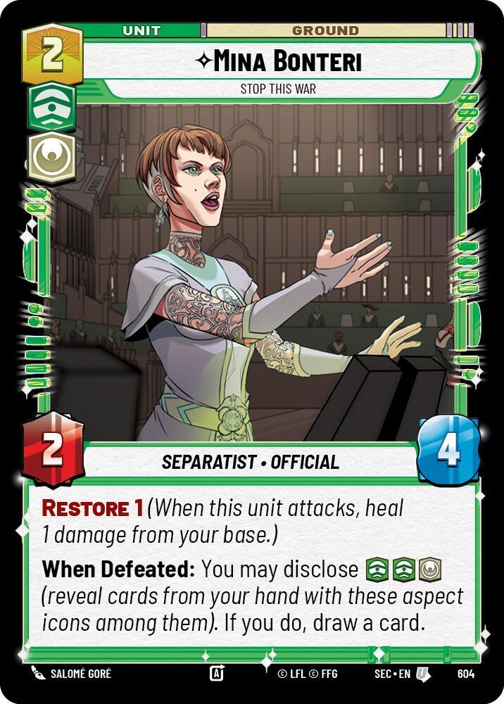 Mina Bonteri - Stop This War (Foil) [Secrets of Power] 604