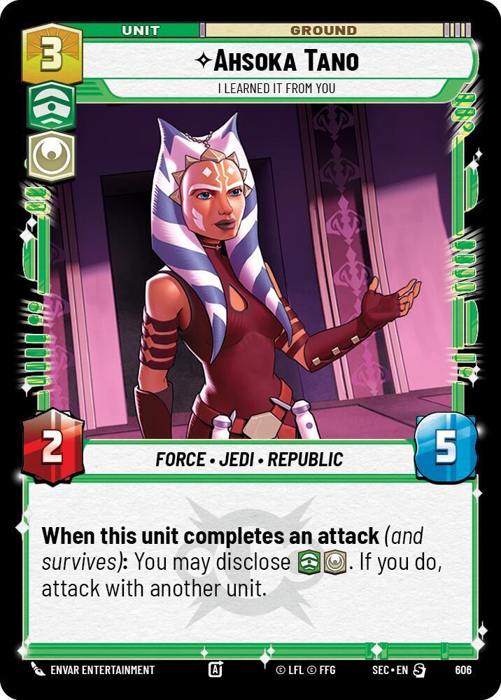 Ahsoka Tano - I Learned It from You (Foil) [Secrets of Power] 606