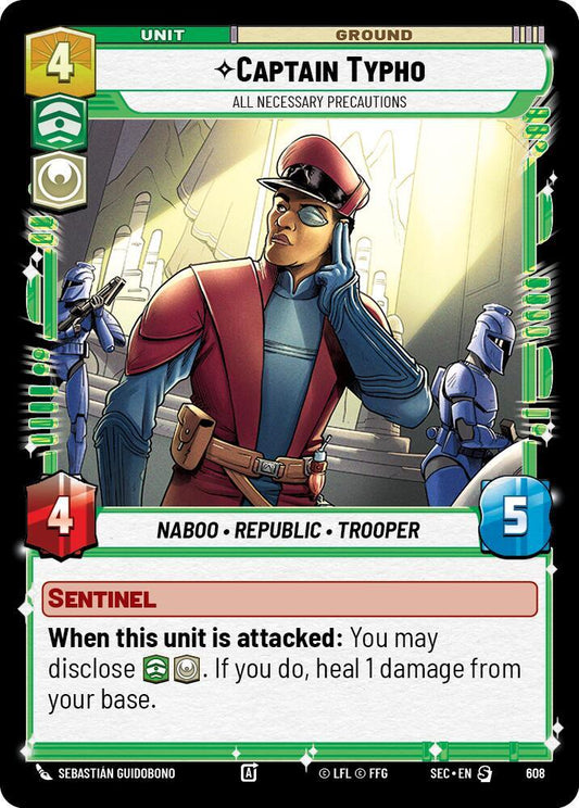 Captain Typho - All Necessary Precautions (Foil) [Secrets of Power] 608