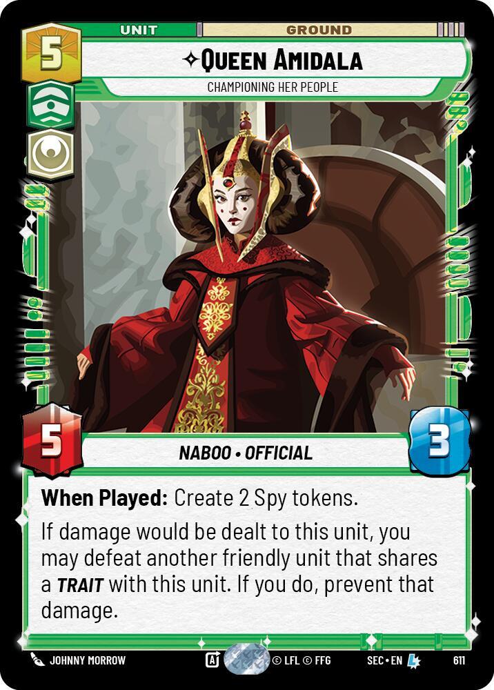 Queen Amidala - Championing Her People (Foil) [Secrets of Power] 611