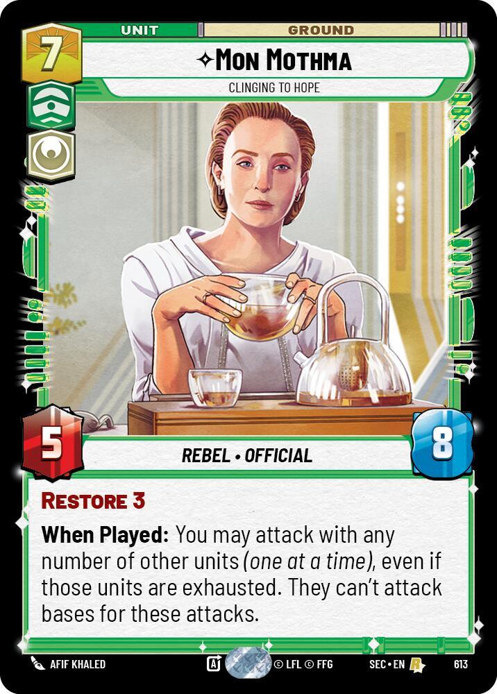 Mon Mothma - Clinging to Hope (Foil) [Secrets of Power] 613