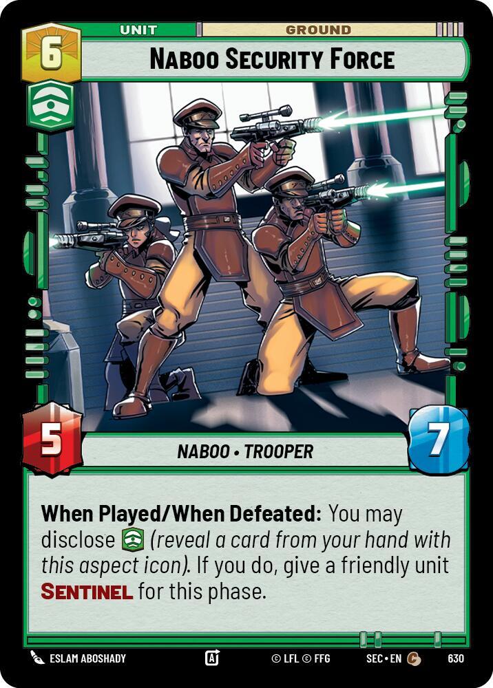 Naboo Security Force (Foil) [Secrets of Power] 630