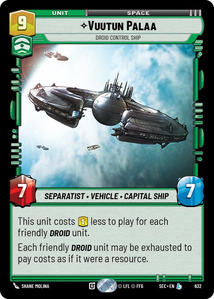 Vuutun Palaa - Droid Control Ship (Foil) [Secrets of Power] 632