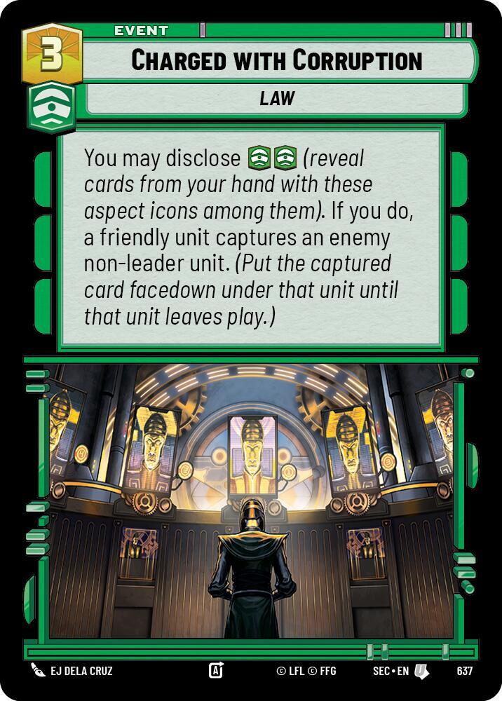 Charged with Corruption (Foil) [Secrets of Power] 637