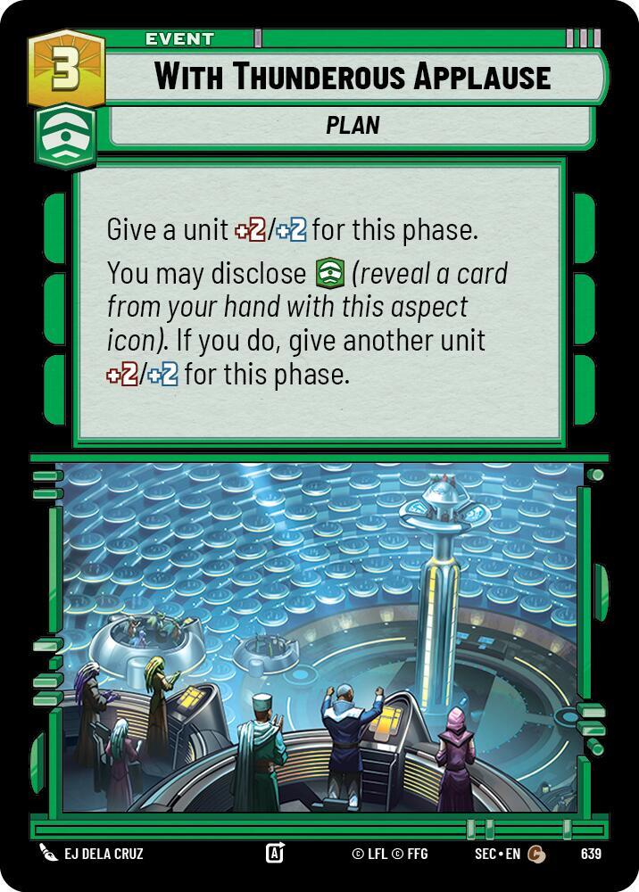 With Thunderous Applause (Foil) [Secrets of Power] 639