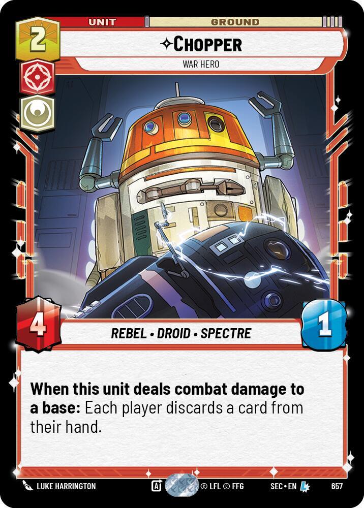 Chopper - War Hero (Foil) [Secrets of Power] 657