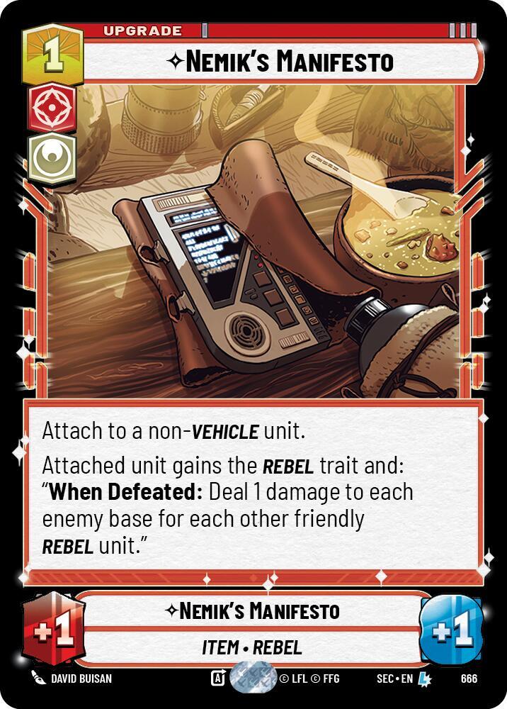 Nemik's Manifesto (Foil) [Secrets of Power] 666