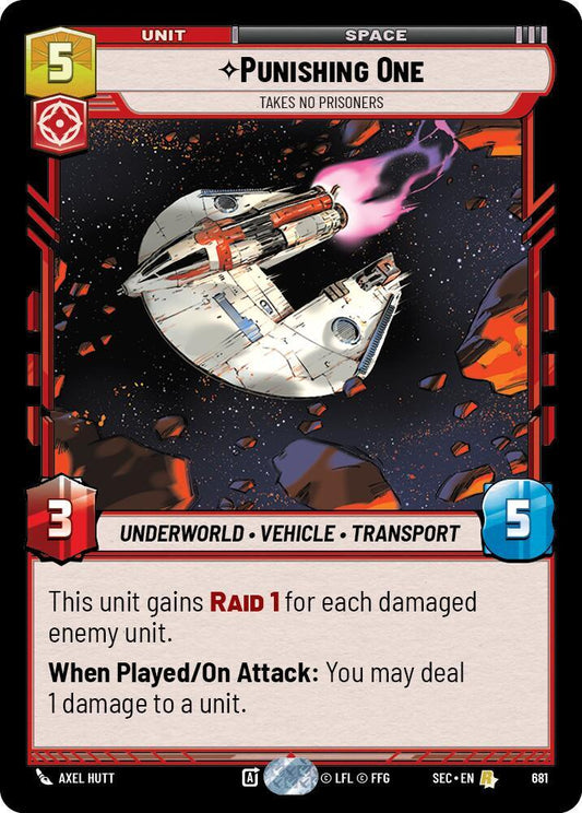 Punishing One - Takes No Prisoners (Foil) [Secrets of Power] 681