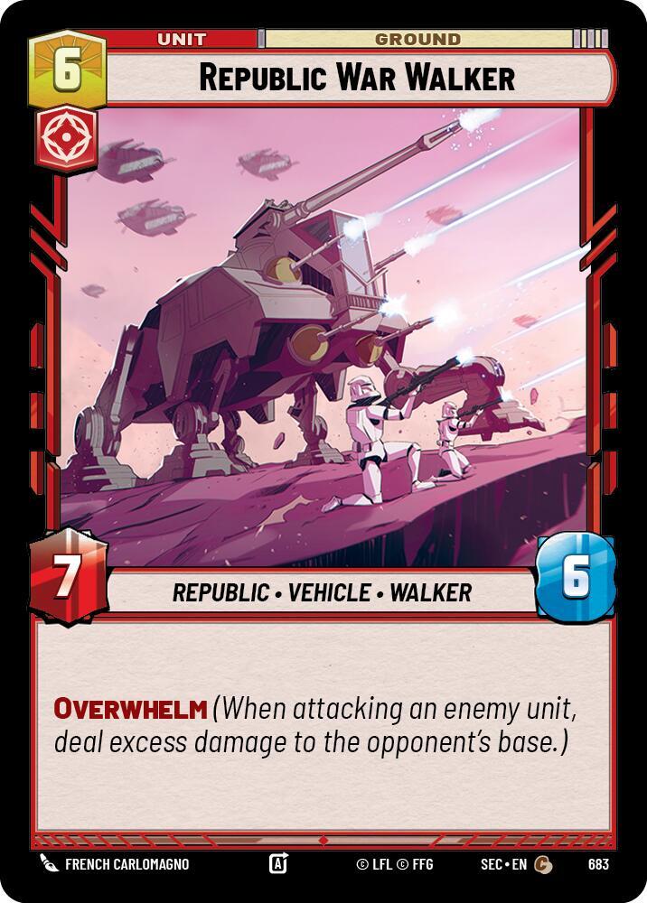 Republic War Walker (Foil) [Secrets of Power] 683