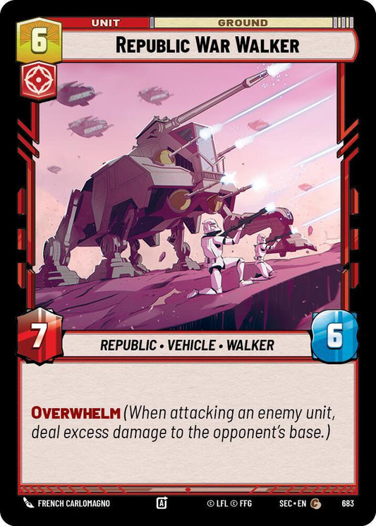 Republic War Walker (Foil) [Secrets of Power] 683