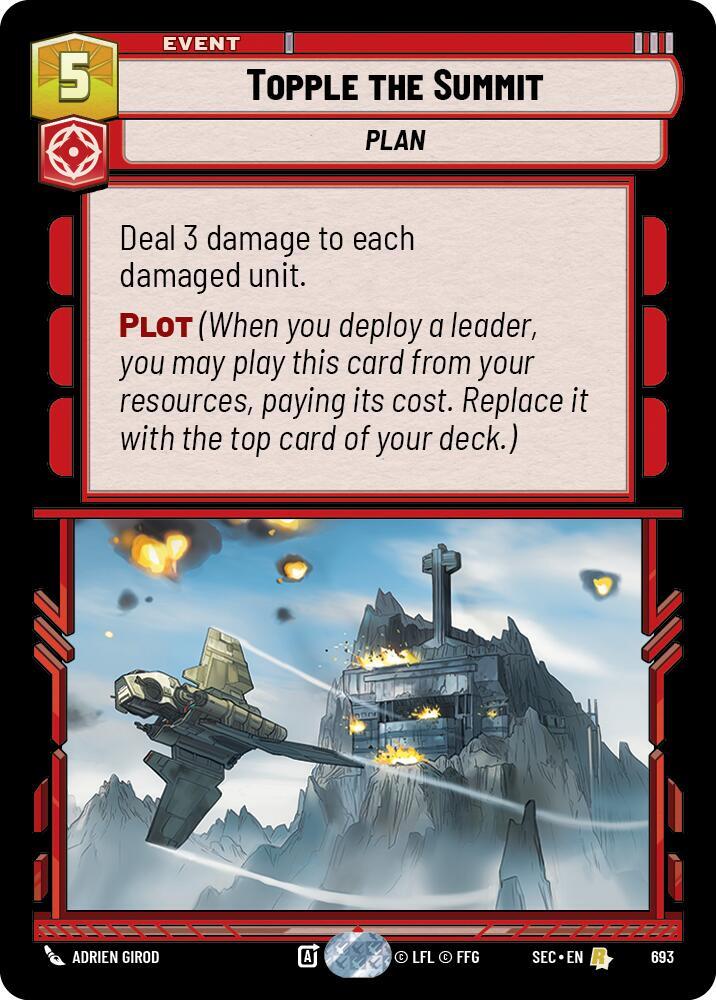 Topple the Summit (Foil) [Secrets of Power] 693
