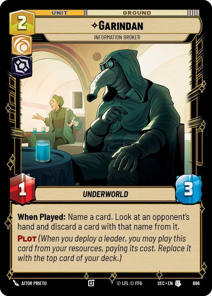Garindan - Information Broker (Foil) [Secrets of Power] 696