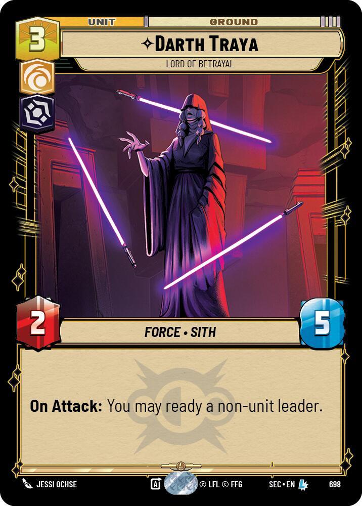 Darth Traya - Lord of Betrayal (Foil) [Secrets of Power] 698