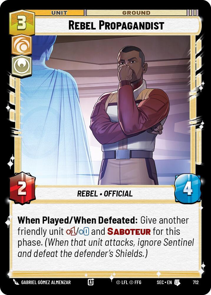 Rebel Propagandist (Foil) [Secrets of Power] 712