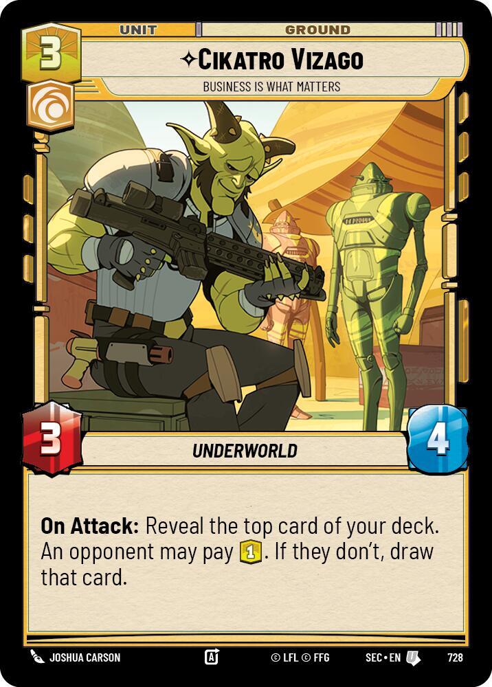 Cikatro Vizago - Business is What Matters (Foil) [Secrets of Power] 728