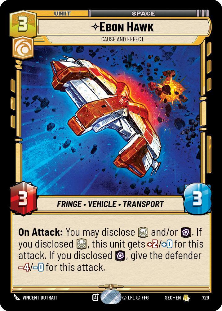 Ebon Hawk - Cause and Effect (Foil) [Secrets of Power] 729